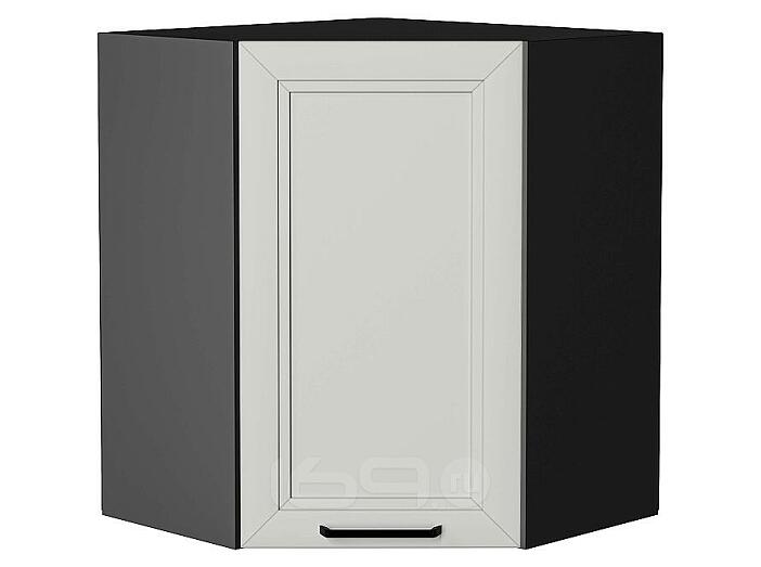 Шкаф верхний угловой Нео Grey Silk/Graphite 716*600*600