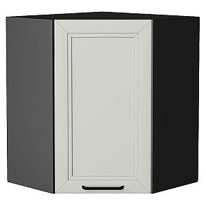 Шкаф верхний угловой Нео Grey Silk/Graphite 716*600*600