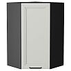 Шкаф верхний угловой Нео Grey Silk/Graphite 920*600*600