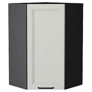 Шкаф верхний угловой Нео Grey Silk/Graphite 920*600*600