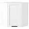 Шкаф верхний угловой Нео White Silk/Белый 716*600*600