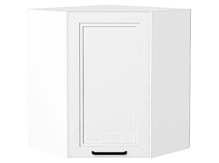 Шкаф верхний угловой Нео White Silk/Белый 716*600*600