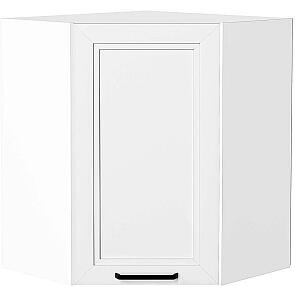 Шкаф верхний угловой Нео White Silk/Белый 716*600*600