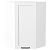 Шкаф верхний угловой Нео White Silk/Белый 920*600*600