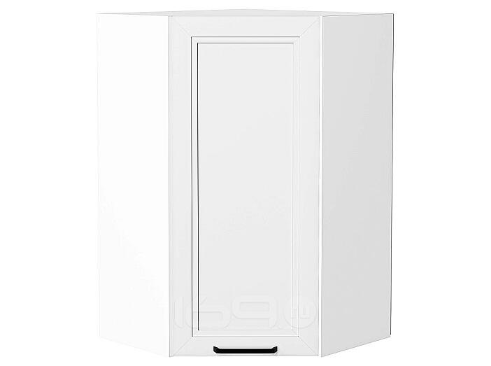 Шкаф верхний угловой Нео White Silk/Белый 920*600*600