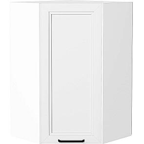 Шкаф верхний угловой Нео White Silk/Белый 920*600*600