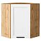 Шкаф верхний угловой Нео White Silk/Дуб Вотан 716*600*600