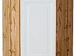 Шкаф верхний угловой Ницца Белый/Дуб Вотан 716*600*600