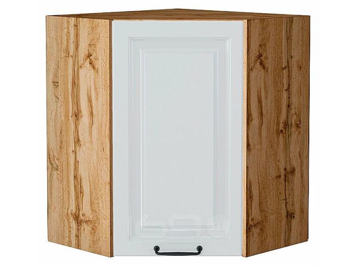 Шкаф верхний угловой Ницца Blanco/Дуб Вотан 716*600*600
