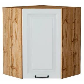 Шкаф верхний угловой Ницца Blanco/Дуб Вотан 716*600*600