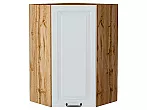 Шкаф верхний угловой Ницца Blanco/Дуб Вотан 920*600*600