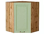 Шкаф верхний угловой Ницца Дуб оливковый/Дуб Вотан 716*600*600