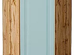 Шкаф верхний угловой Ницца Голубой/Дуб Вотан 920*600*600