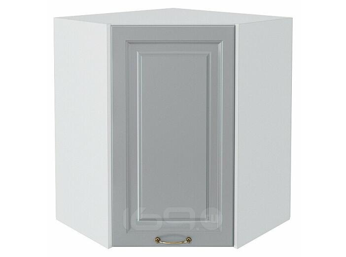 Шкаф верхний угловой Ницца Графит Белый 716*600*600