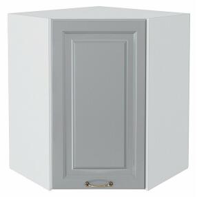 Шкаф верхний угловой Ницца Графит Белый 716*600*600