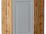 Шкаф верхний угловой Ницца Графит/Дуб Вотан 716*600*600