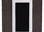 Шкаф верхний угловой остекленный Глетчер Гейнсборо Силк Graphite 716*600*600