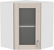 Шкаф верхний угловой остекленный Лофт ВУ 590 | 59 см