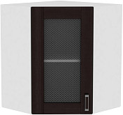 Шкаф верхний угловой остекленный Лофт ВУ 590 | 59 см