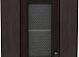 Шкаф верхний угловой остекленный Лофт ВУ 590 Wenge Veralinga-Венге