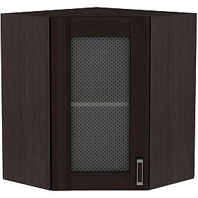 Шкаф верхний угловой остекленный Лофт ВУ 590 Wenge Veralinga-Венге