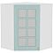 Шкаф верхний угловой остекленный Прованс ВУ 590 Голубой-Белый Шкаф верхний угловой остекленный Прованс ВУ 590 Голубой-Белый