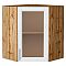 Шкаф верхний угловой остекленный Сканди White Softwood Дуб Вотан 716*600*600 Шкаф верхний угловой остекленный Сканди White Softwood Дуб Вотан 716*600*600