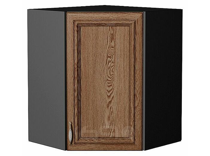 Шкаф верхний угловой Шале Brown Dreamline Graphite 716*600*600