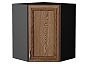 Шкаф верхний угловой Шале Brown Dreamline Graphite 716*600*600
