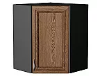 Шкаф верхний угловой Шале Brown Dreamline Graphite 716*600*600