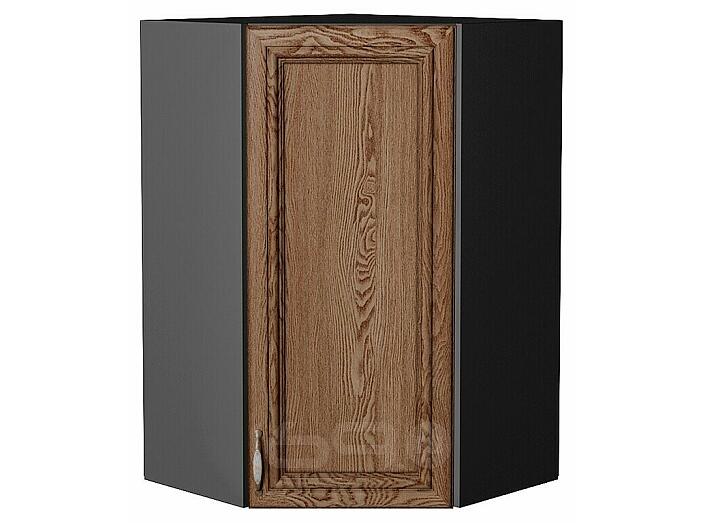 Шкаф верхний угловой Шале Brown Dreamline Graphite 920*600*600