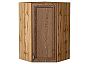 Шкаф верхний угловой Шале Brown Dreamline Дуб Вотан 920*600*600