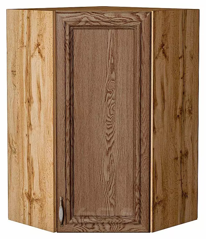 Шкаф верхний угловой Шале Brown Dreamline Дуб Вотан 920*600*600