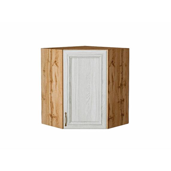 Шкаф верхний угловой Шале White Dreamline Дуб Вотан 716*600*600