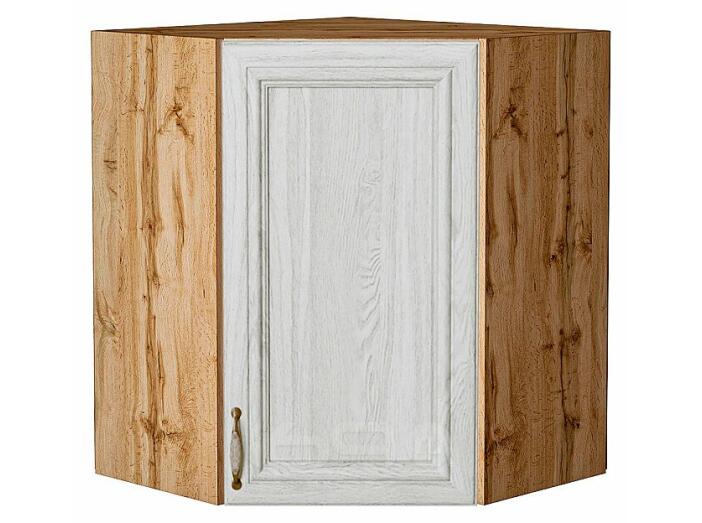 Шкаф верхний угловой Шале White Dreamline Дуб Вотан 716*600*600