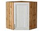 Шкаф верхний угловой Шале White Dreamline Дуб Вотан 716*600*600