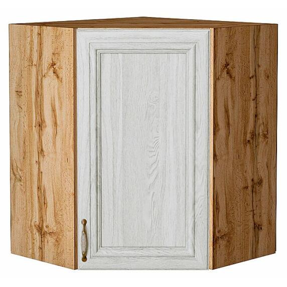 Шкаф верхний угловой Шале White Dreamline Дуб Вотан 716*600*600
