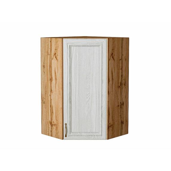 Шкаф верхний угловой Шале White Dreamline Дуб Вотан 920*600*600