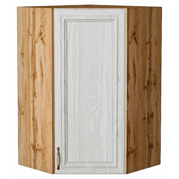 Шкаф верхний угловой Шале White Dreamline Дуб Вотан 920*600*600