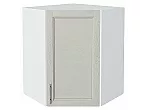 Шкаф верхний угловой Сканди Cappuccino Softwood Белый 716*600*600