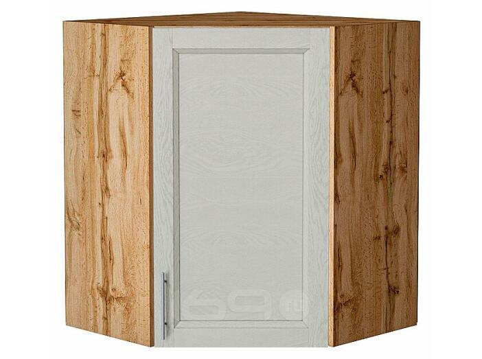 Шкаф верхний угловой Сканди Cappuccino Softwood Дуб Вотан 716*600*600