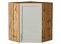 Шкаф верхний угловой Сканди Cappuccino Softwood Дуб Вотан 716*600*600