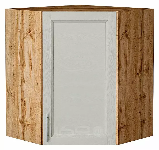 Шкаф верхний угловой Сканди Cappuccino Softwood Дуб Вотан 716*600*600