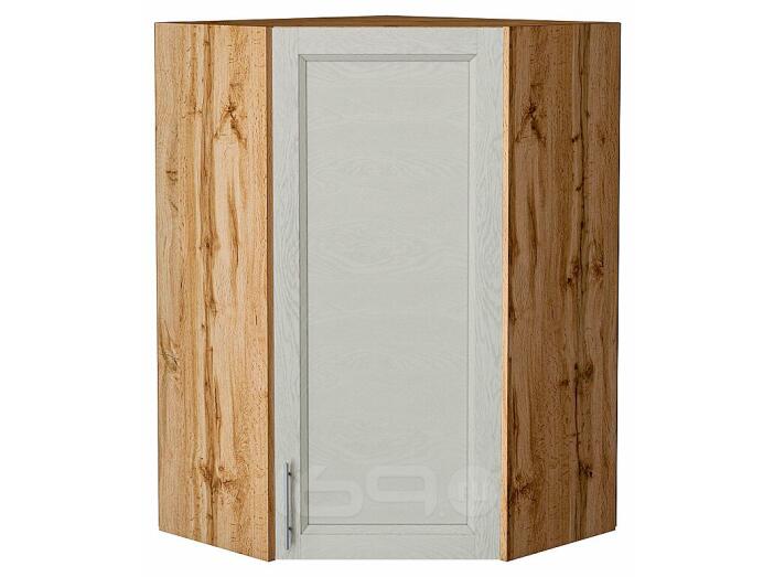 Шкаф верхний угловой Сканди Cappuccino Softwood Дуб Вотан 920*600*600