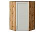 Шкаф верхний угловой Сканди Cappuccino Softwood Дуб Вотан 920*600*600