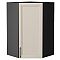 Шкаф верхний угловой Сканди Cream Silkwood/Graphite 920*600*600
