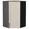 Шкаф верхний угловой Сканди Cream Silkwood/Graphite 920*600*600