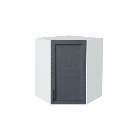 Шкаф верхний угловой Сканди Graphite Softwood Белый 716*600*600