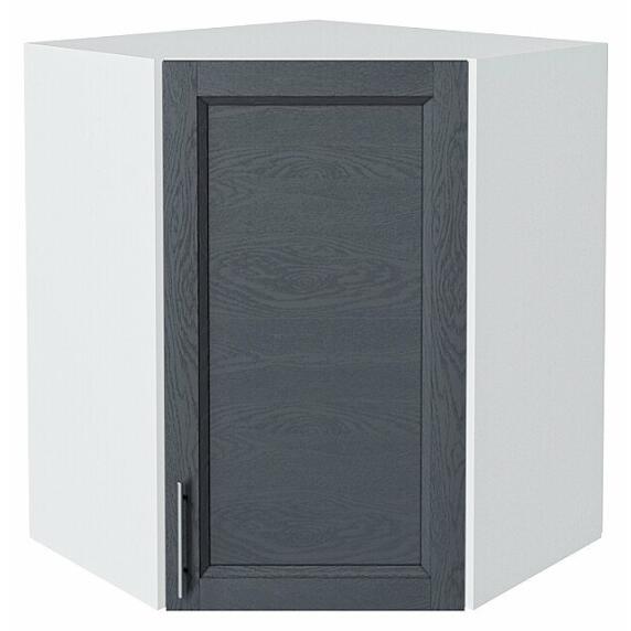 Шкаф верхний угловой Сканди Graphite Softwood Белый 716*600*600