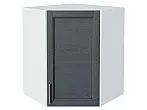 Шкаф верхний угловой Сканди Graphite Softwood Белый 716*600*600